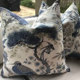 Scalamandre Shenyang in Porcelain Pillow Cover - thumbnail 2