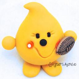 Football Parker Figurine - Sports Series Polymer Clay Character Or Ornament - thumbnail 3