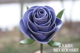 Stylized Metal Rose, Eleventh Anniversary, 11Th 6Th 4Th Mother's Day , Flower, Steel Rose