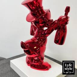 Custom Red Scrooge Mcduck Sculpture, Alec Monopoly Inspired Pop Art - thumbnail 3