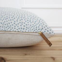 Blue Dot Pillow Cover Spot Sky 20x20 Textured Designer Decorative Throw - Alabaster - thumbnail 2