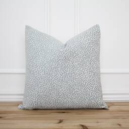 Blue Dot Pillow Cover Spot Sky 20x20 Textured Designer Decorative Throw - Alabaster - thumbnail 1