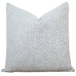 Blue Dot Pillow Cover Spot Sky 20x20 Textured Designer Decorative Throw - Alabaster - thumbnail 3