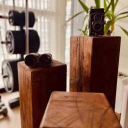 Solid Oak Plinth - Plant Stand, Side Table, Lamp Stand & Display Pedestal Handmade in Sussex - 150 X Mm, Or 200 Mm - thumbnail 3