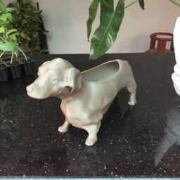 Dachshund Planter, Dog Pot Home & Living, Outdoor Gardening, Planters Pots, Dachshund Gifts, Dog Lover Gift, Floor & Rugs - thumbnail 3
