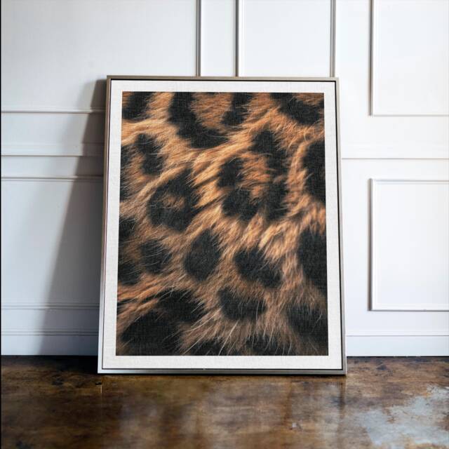 Leopard Print Wall Art Fashion Poster, Quote Is My Favourite Colour, Animal Decor - image 1