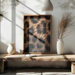 Leopard Print Wall Art Fashion Poster, Quote Is My Favourite Colour, Animal Decor - thumbnail 2