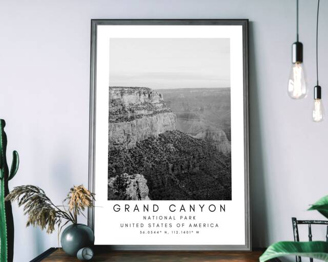 Grand Canyon National Park Print Minimalist Landscape Art - image 1