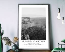 Grand Canyon National Park Print Minimalist Landscape Art - thumbnail 1