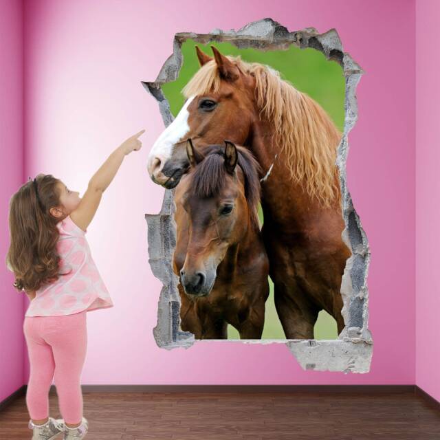 Brown Horse Wall Decal Sticker Mural Poster Print Art Home Office Decor Kh7 - image 1