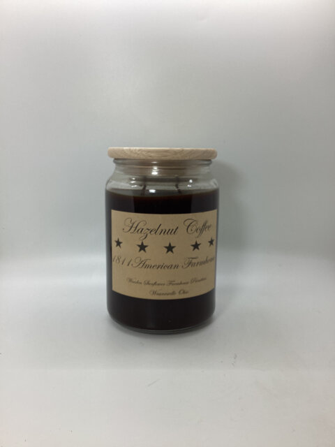 Hazelnut Coffee Highly Scented Candle/Apothecary Jar 26 Oz/Paraffin Wax/Farmhouse Candle/Hand Poured Candle/Country-Primitive Candle - image 1