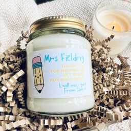 Ready For Big School Personalised Teacher Gift Candle - Childminder Nursery Pre Graduation Teaching Assistant - thumbnail 2