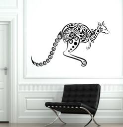 Wall Decal Kangaroo Animal Australia Ornament Mural Vinyl Sticker 1730Dz - thumbnail 1