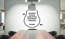 Teamwork Quote Wall Decal Inspire Office Decor 2391Re - thumbnail 1
