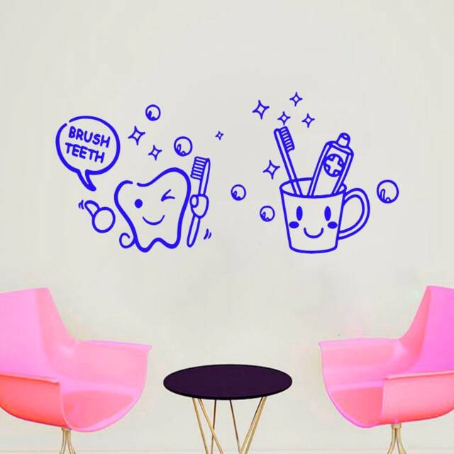 Dental Clinic Wall Decal Tooth Decor Sticker 2999 - image 1