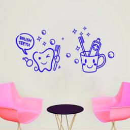 Dental Clinic Wall Decal Tooth Decor Sticker 2999 - thumbnail 1