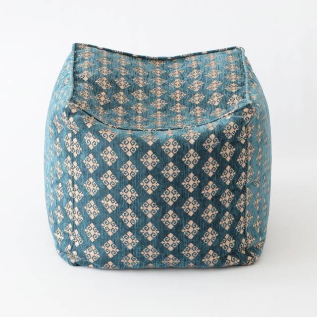 Poef Cover F05 Turkish Moroccan Tribal Bohemian Square Kilim Rug Pouf Poef Puff Ottoman Footstool Bean Bag - image 1