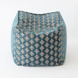 Poef Cover F05 Turkish Moroccan Tribal Bohemian Square Kilim Rug Pouf Poef Puff Ottoman Footstool Bean Bag - thumbnail 1