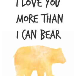 I Love You More Than Can Bear Print, Nursery Printable, Wall Decor, Adventurer Nursery, Explorer - thumbnail 2