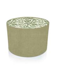 Pistachio Green Lampshade, William Bough Sage Interior, UK Made
