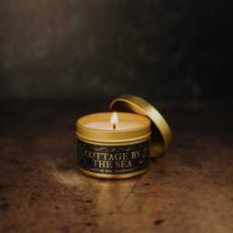 Light Collection Scented Soy Wax Candle Tins - Cottage By The Sea, Gilded Coast, Sacred Grove, Southern Gothic - thumbnail 3