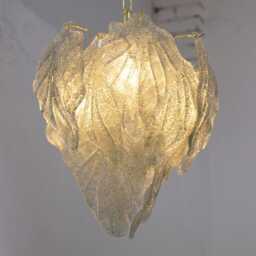 Mid-Century Murano Glass Pendant Light, Green-Grey - ??40 cm - thumbnail 4