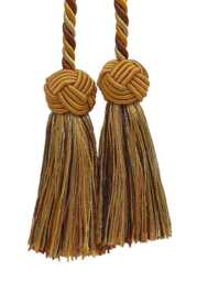 "D??copro Double Tassel Curtain & Drapery Tieback/Holdback, 3 1/2"" - 8.5cm, 20" - thumbnail 1