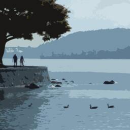 Vancouver Travel Poster, Stanley Park Print, Retro Art - thumbnail 2