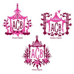 Monogrammed Pagoda Boudoir Pillow - thumbnail 2