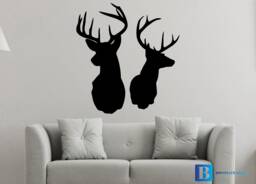 Stag Head Deer Animal Hall Living Room Home D??cor Matt Vinyl Wall Art Decal Sticker - thumbnail 1