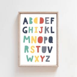 Set Of 6 Boys Nursery Prints, Playroom Bedroom Decor, Name Print, Wall Art - thumbnail 3