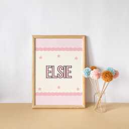 Girls Affirmation Personalised Wall Print Set For Bedroom Or Nursery Playroom - thumbnail 3