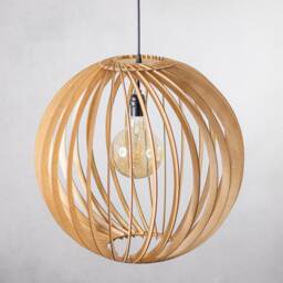 Seed - Large Pendant Wood Pendant Light/ Hanging Light/Modern Lamp Light Fixture Housewarming Gift Wedding Chandelier - thumbnail 2