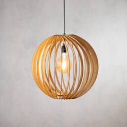 Seed - Large Pendant Wood Pendant Light/ Hanging Light/Modern Lamp Light Fixture Housewarming Gift Wedding Chandelier - thumbnail 3