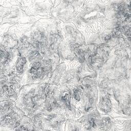 White Mountains New Hampshire Hand Painted Topographic Map Drawing in Blue - Art Print Trail Hiker Wedding Mountain Adventurer Wall Gift - thumbnail 3