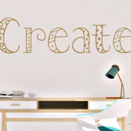 Create Wall Decal - Craft Room Something Today - Art Sign - Classroom - thumbnail 2