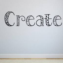 Create Wall Decal - Craft Room Something Today - Art Sign - Classroom - thumbnail 3