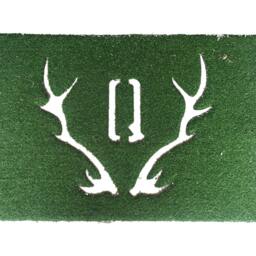 Custom Antler Mat - Synthetic Putting Green Grass Rustic Doormat - thumbnail 3