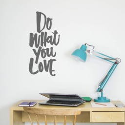 Do What You Love Wall Sticker - Ellen Waldren Calligraphy -Decals Stickers Quote Home Decor Quotes - thumbnail 1