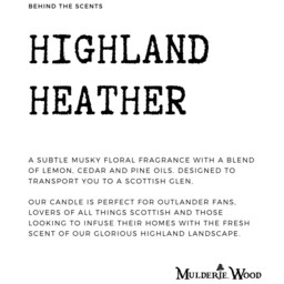 Highland Heather Vegan Soy Candle Scottish Glen Scent - thumbnail 3