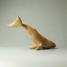 Wooden Whale Sculpture - 11 - thumbnail 4