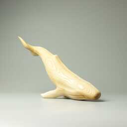 Wooden Whale Sculpture - 11 - thumbnail 3
