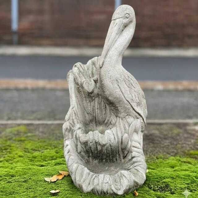 Handmade Pelican Planter Concrete Flower Pot Outdoor Stone Bird Decor Yard Ornament Cement Figurine Patio Lover Gift - image 1