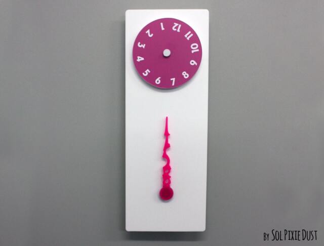 stable Hand, Rotating Numbers - White Wall Clock - image 1