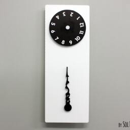 stable Hand, Rotating Numbers - White Wall Clock - thumbnail 2