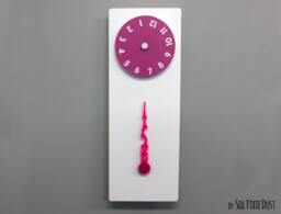 stable Hand, Rotating Numbers - White Wall Clock - thumbnail 1