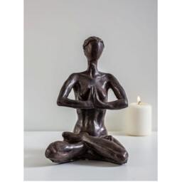 Yoga Sculpture - A Woman Sitting in The Dhyana Position Self-Inquiry Meditation