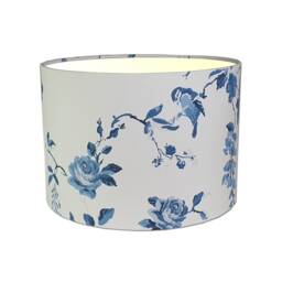 Lampshades in Cath Kidston Birds & Roses Blue Fabric Handmade Free Delivery - thumbnail 2