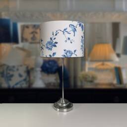 Lampshades in Cath Kidston Birds & Roses Blue Fabric Handmade Free Delivery - thumbnail 3