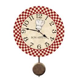 Chef Wall Clock - Bon Appetit Kitchen Clock - thumbnail 2